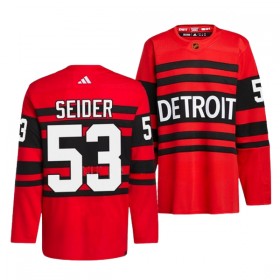 Detroit Red Wings tröja Moritz Seider 53 Adidas 2022-23 Röd Reverse Retro 2.0 Authentic - NHL Tröjor Herr